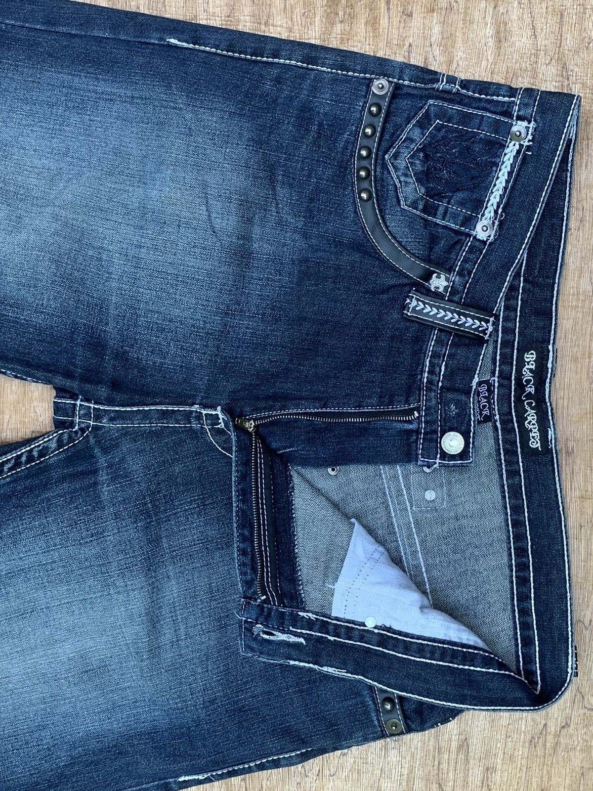Other Black Carpet Baggy Denim Pants Size US 34 / EU 50 - 22 Thumbnail