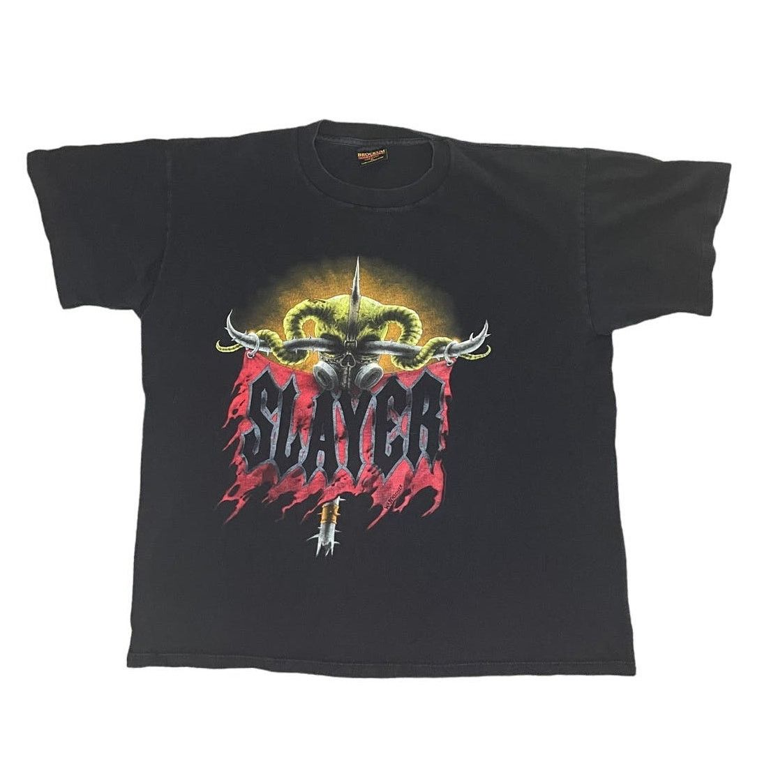 image of Brockum 1993 Vintage Slayer Shirt in Black, Men's (Size XL)