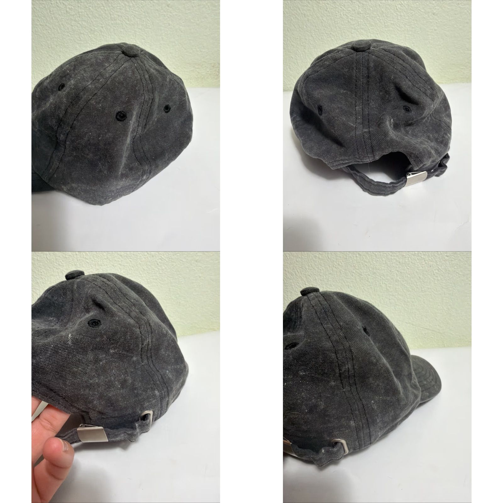 Vintage VINTAGE Blood And Bone Dad Hat Strapback Gray Cotton Distressed Size ONE SIZE - 8 Thumbnail