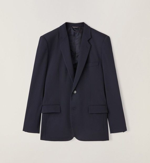 Loro Piana o1w1db10824 Virgin Wool Formal Jacket in Navy Blue Size US L / EU 52-54 / 3 - 1 Thumbnail