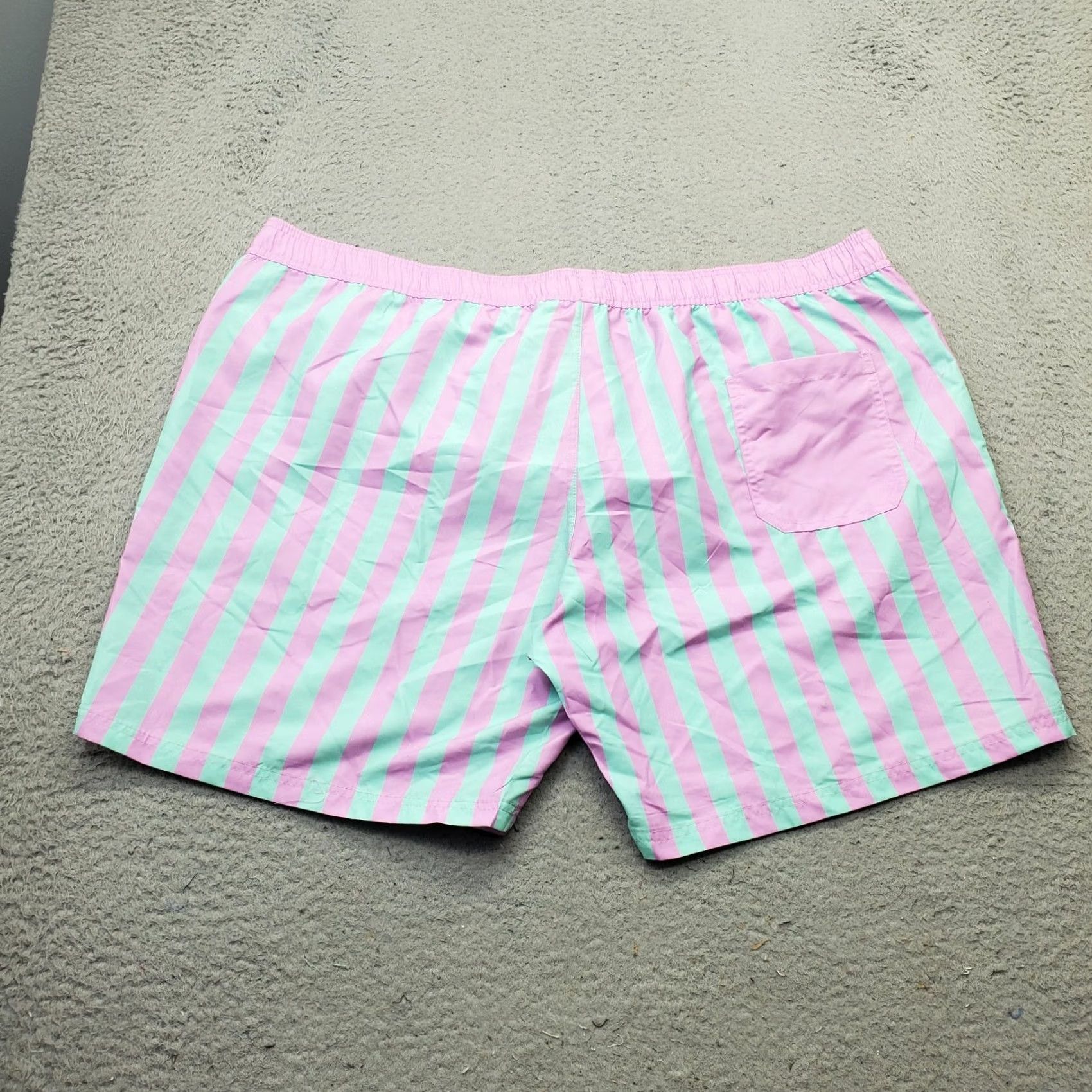 Mad Engine Mad Engine Swim Shorts Mens 2XL Multicolor Striped Swimwear Drawstring Bottom Size US 39 - 2 Thumbnail