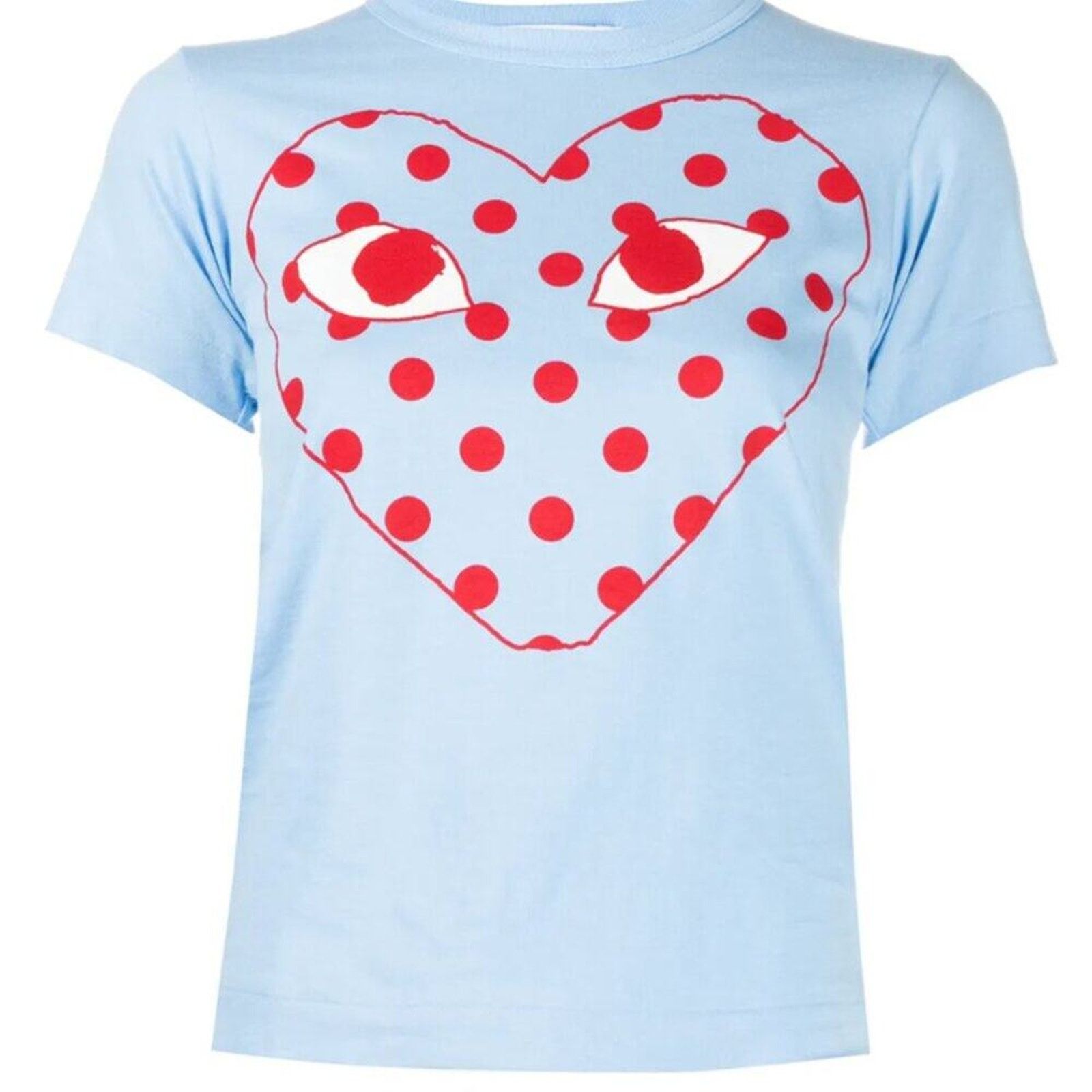 Comme des Garcons PLAY Comme Des Garçons Play Logo Print T shirt Blue Size M / US 6-8 / IT 42-44 - 2 Thumbnail