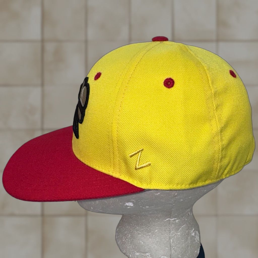 Zephyr Zephyr Hat Snapback CoastAL Plain League Logo 6 7/8 Mens Yellow Adjustable Breathable Lightweight Canvas Cotton Vintage No Signed No 6 7/8 Size ONE SIZE - 1 Thumbnail