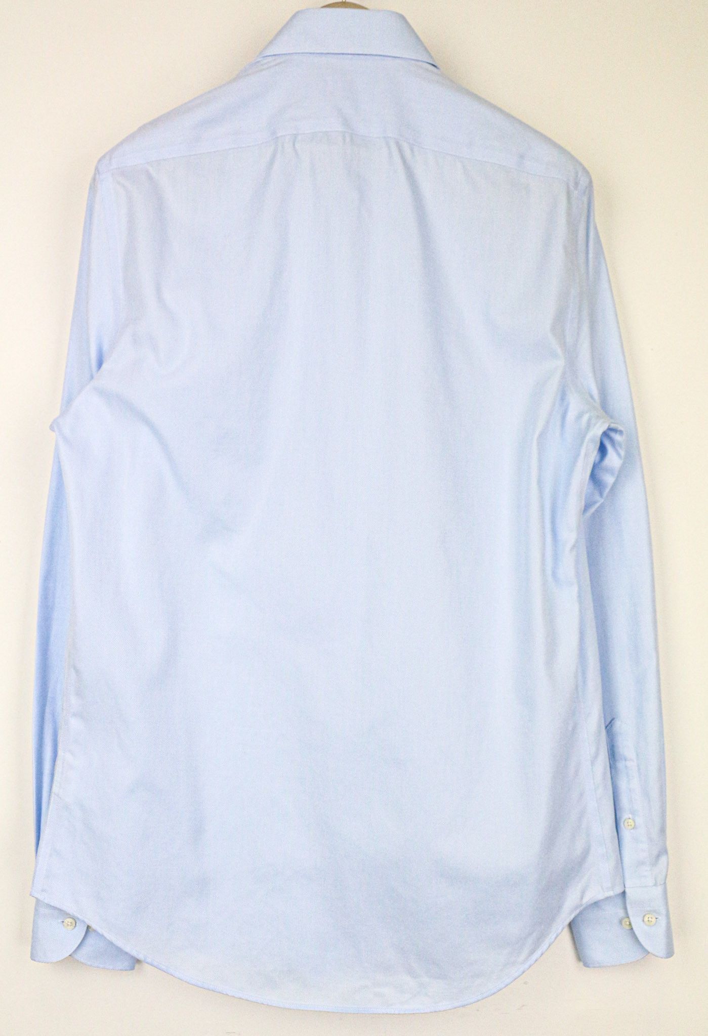 Suitsupply 40L/15 3/4L Slim Blue Cotton Cutaway Twill Shirt 78293 Size 40R - 2 Thumbnail
