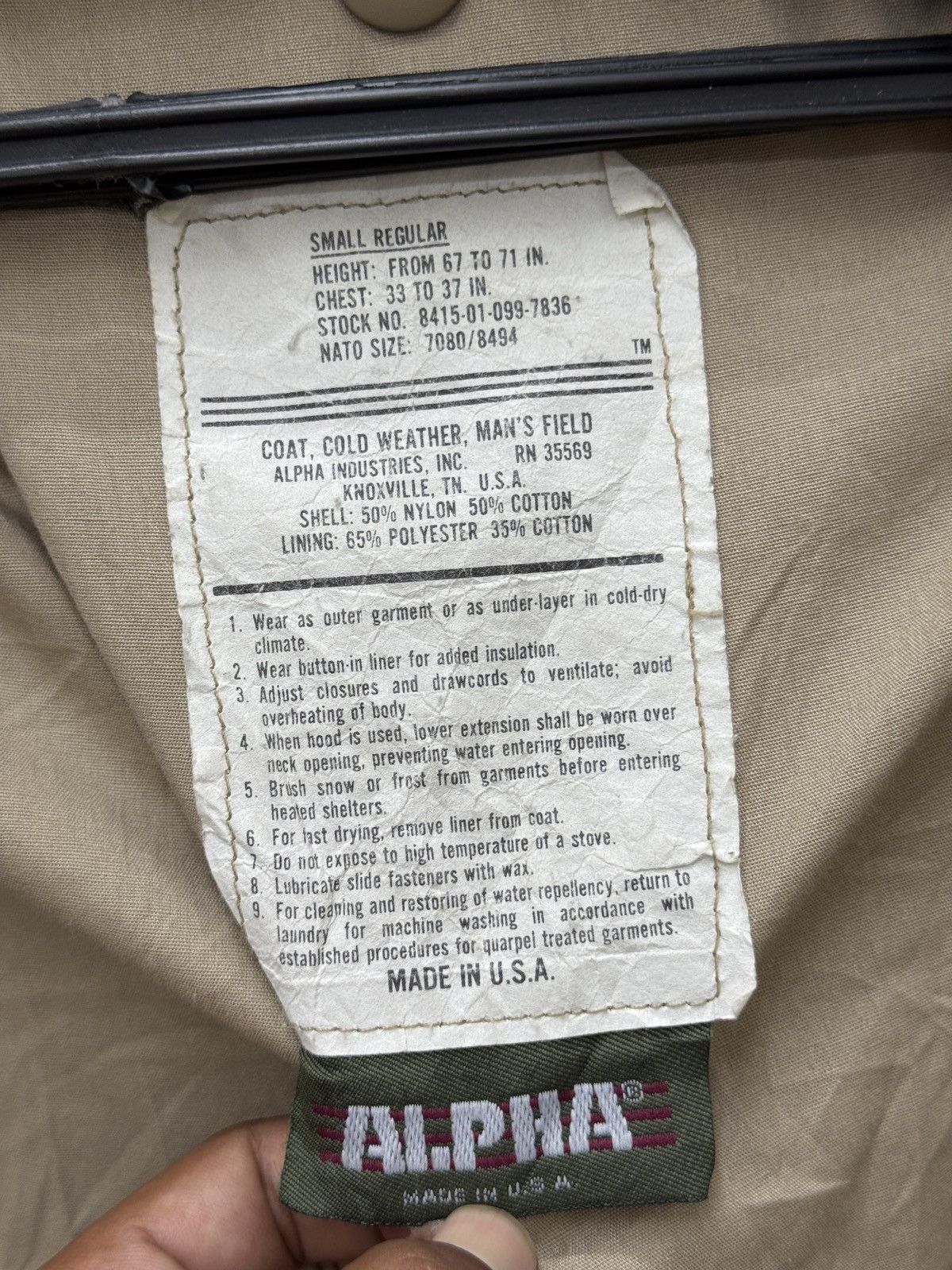 Alpha Industries 🔥🔥🔥ARCHIVE VINTAGE ALPHA INDUSTRIES M65 FIELD JACKET Size US S / EU 44-46 / 1 - 8 Thumbnail