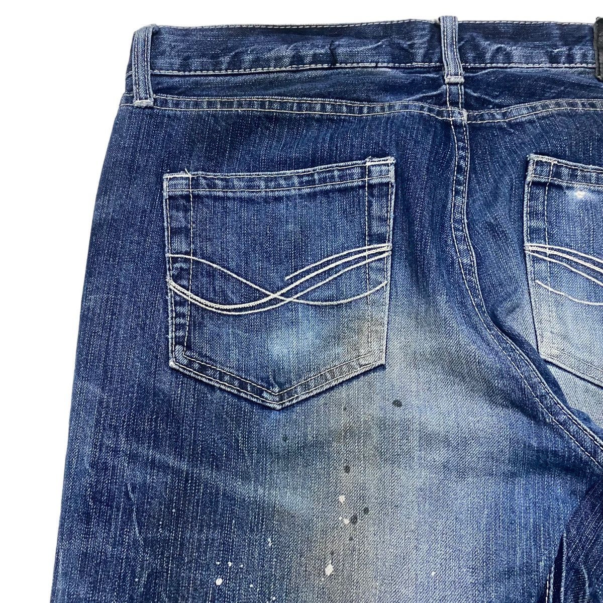 GOSTAR DE FUGA CavariA Denim Oiled Stained Flare Jeans Size US 32 / EU 48 - 13 Thumbnail
