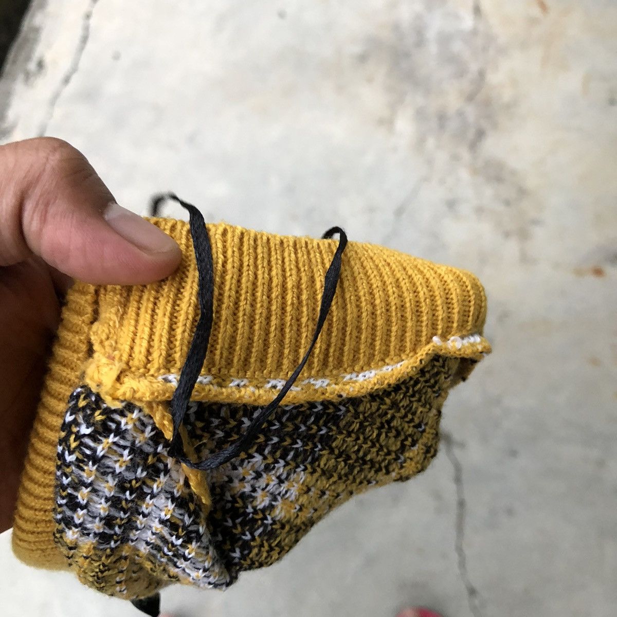 Japanese Brand 🔴Vintage Divided Knitt Pullover checkered Pattern Sweater Size US L / EU 52-54 / 3 - 6 Thumbnail