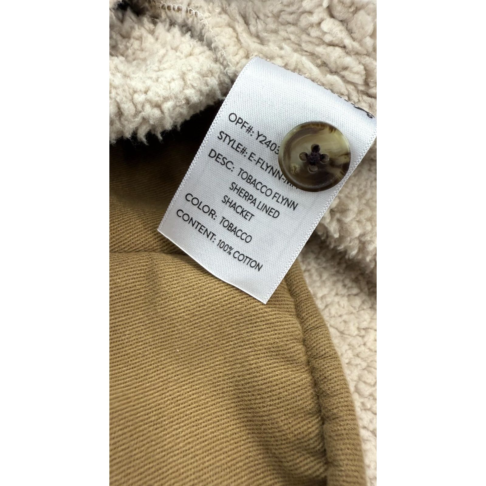 Nomad Nomad Shacket Mens M Tobacco Flynn Sherpa Lined Shirt Jacket Brown Size US M / EU 48-50 / 2 - 3 Thumbnail