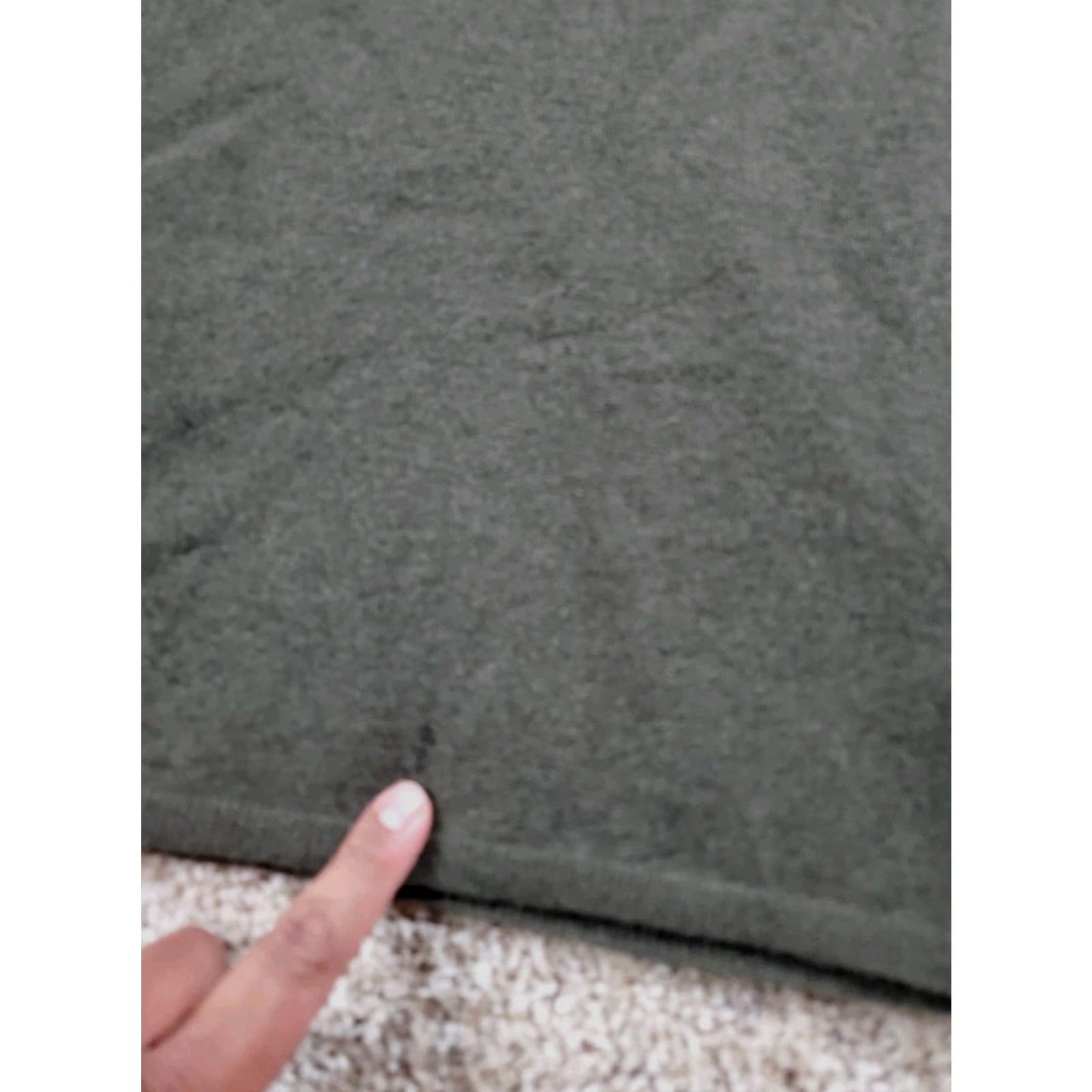 Massimo Dutti Massimo Dutti A-Line Dress Large Womens Green V-Neck Wool Blend Stretch Size L / US 10 / IT 46 - 3 Thumbnail