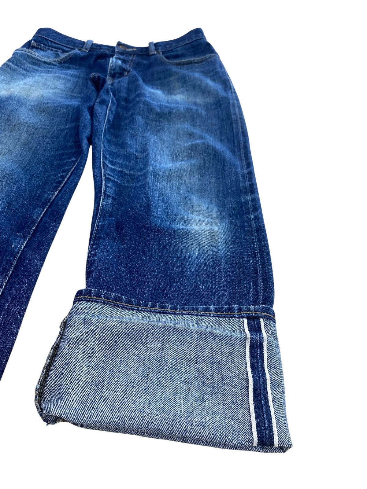 Uniqlo Uniqlo Selvedge Faded Wash Loose Jeans Size US 30 / EU 46 - 6 Thumbnail