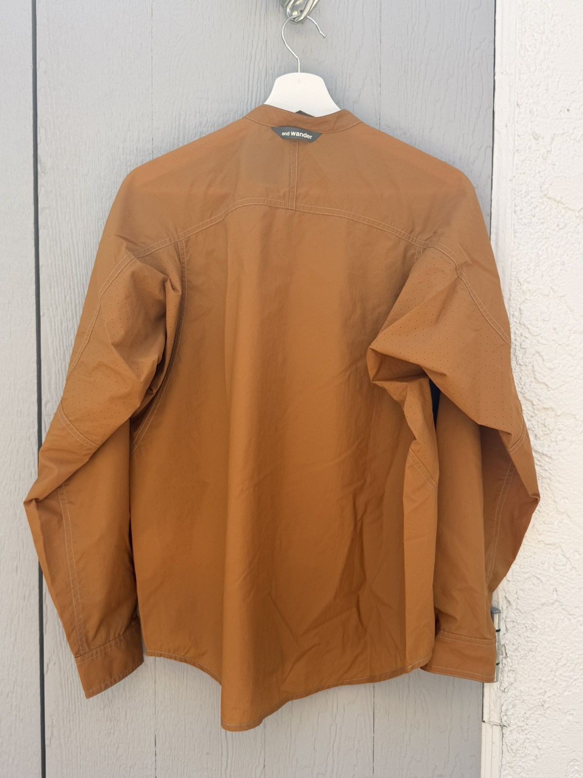 And Wander and Wander Band Collar Lightweight Breathable Shirt Size M / US 6-8 / IT 42-44 - 2 Thumbnail