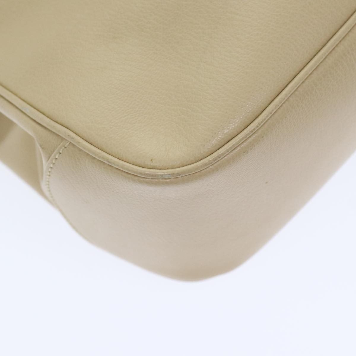 Salvatore Ferragamo Salvatore Ferragamo Gancini Shoulder Bag Leather Beige Gold Size ONE SIZE - 14 Thumbnail