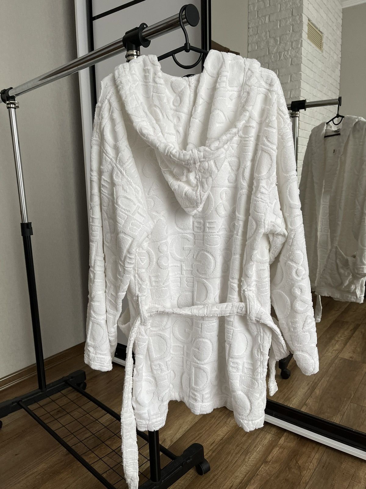 Dolce & Gabbana Dolce & Gabbana Bath Robe Hooded Jacket Multilogo D&G Size US M / EU 48-50 / 2 - 4 Thumbnail