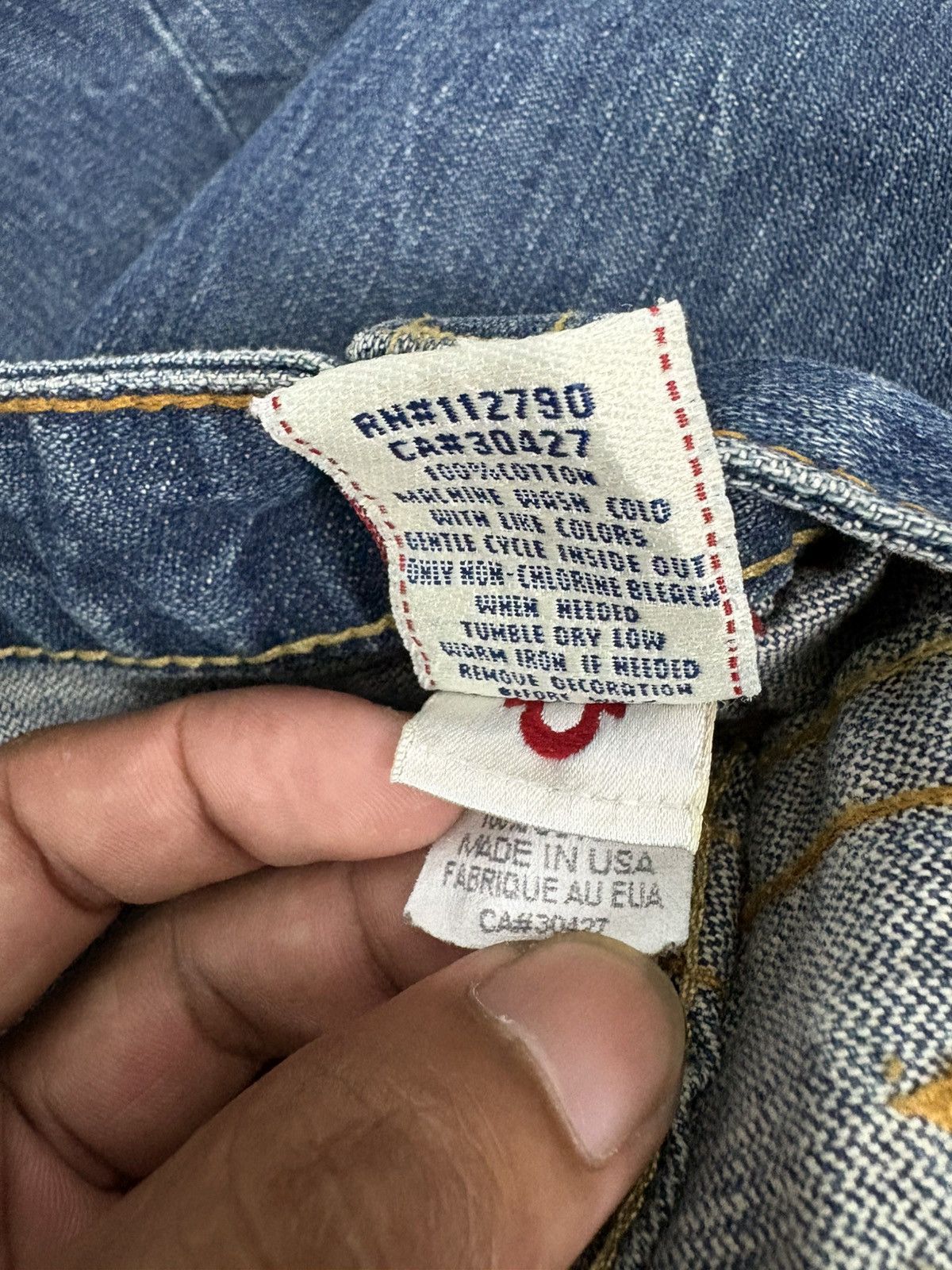 True Religion 💥 Vintage True Religion Brand Jeans 💥 Size 32" / US 10 / IT 46 - 10 Thumbnail