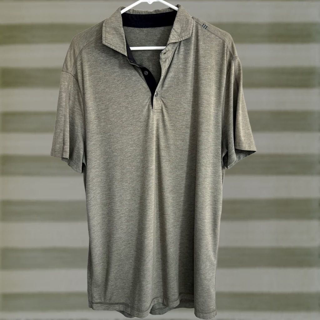 Lululemon Lululemon Mens Evolution Short-Sleeve Polo Shirt XL Size US XL / EU 56 / 4 - 1 Thumbnail