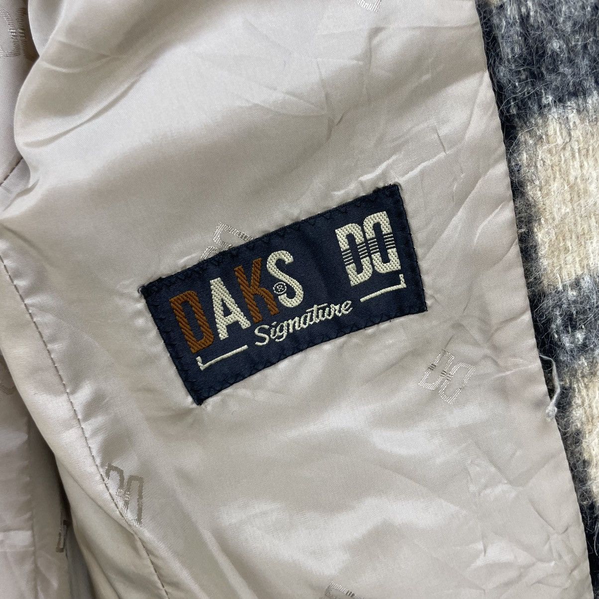 DAKS 💥Vintage Daks London Checked Alpaca Wool Jacket Size M / US 6-8 / IT 42-44 - 9 Thumbnail