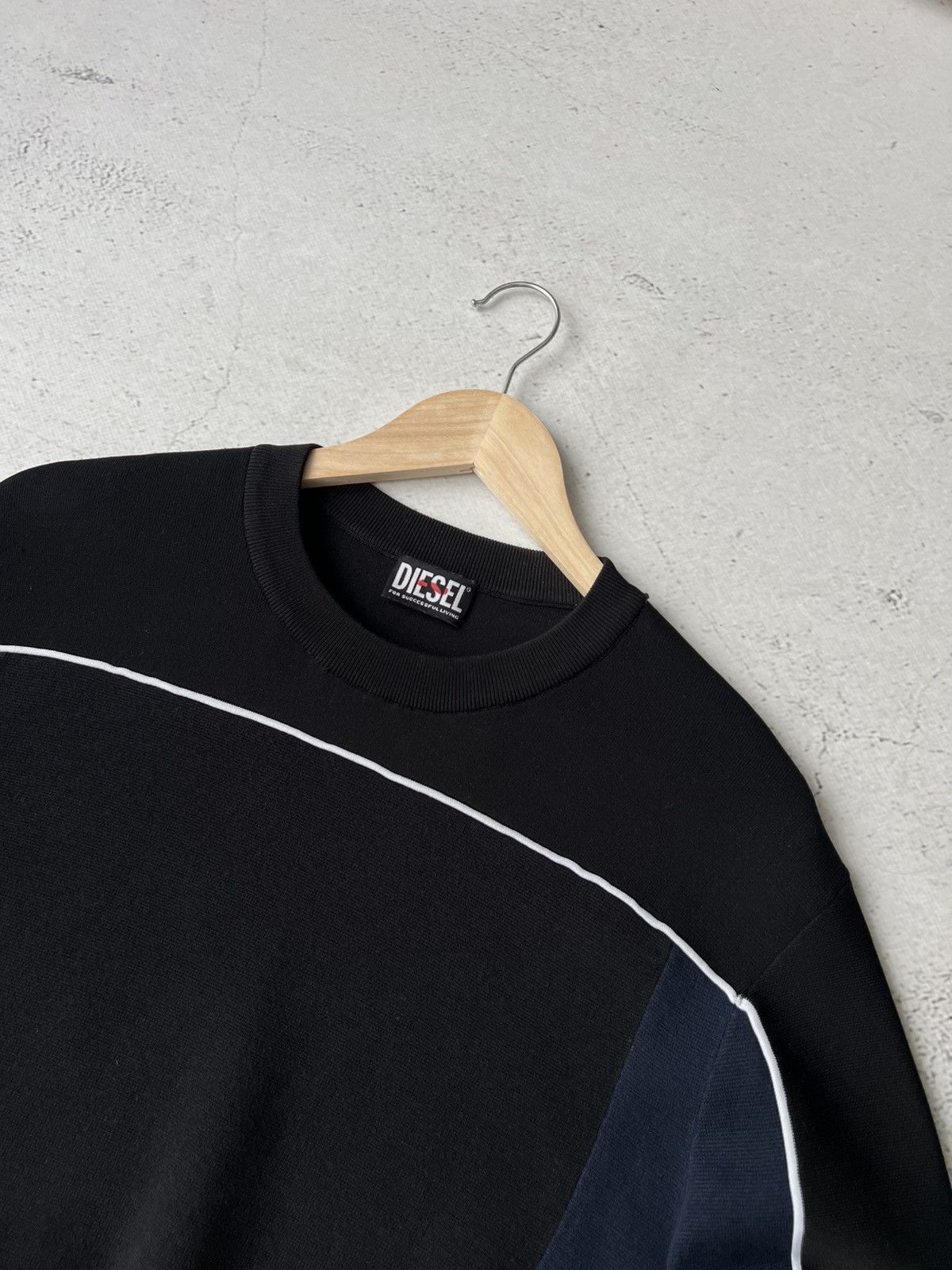 Diesel Diesel Black Cotton Knit Sweater Size M Size US M / EU 48-50 / 2 - 4 Thumbnail
