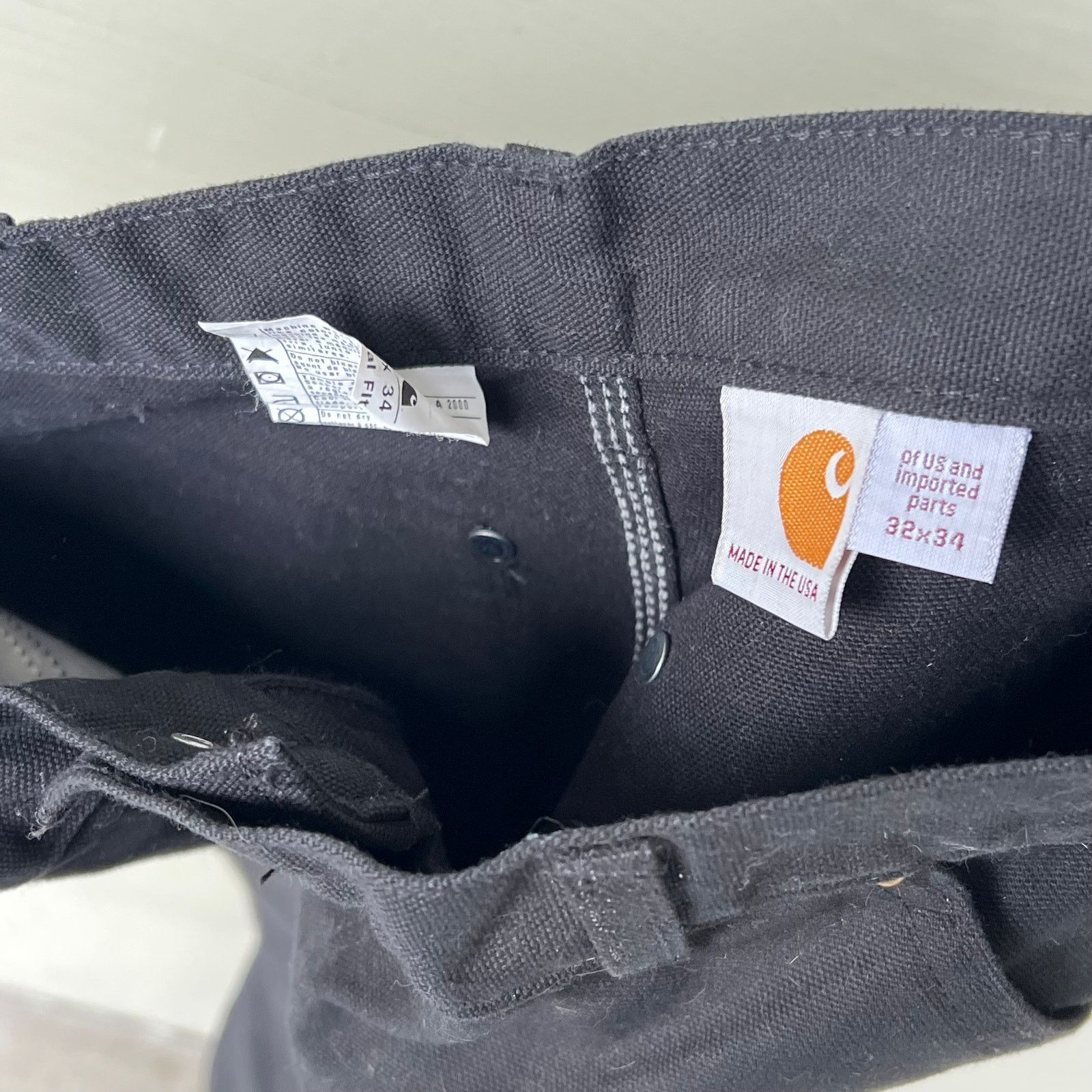 Carhartt × Vintage Carhartt black double knee work wear carpenter pants Size US 31 - 6 Thumbnail