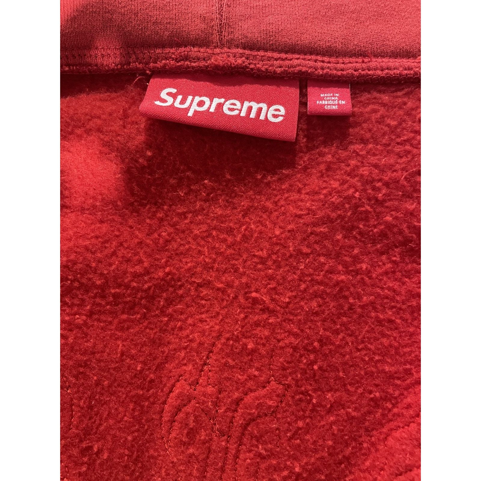 Supreme SUPREME LEATHER APPLIQUE RED ZIP UP SS25 LARGE PREOWNED Size US L / EU 52-54 / 3 - 6 Thumbnail