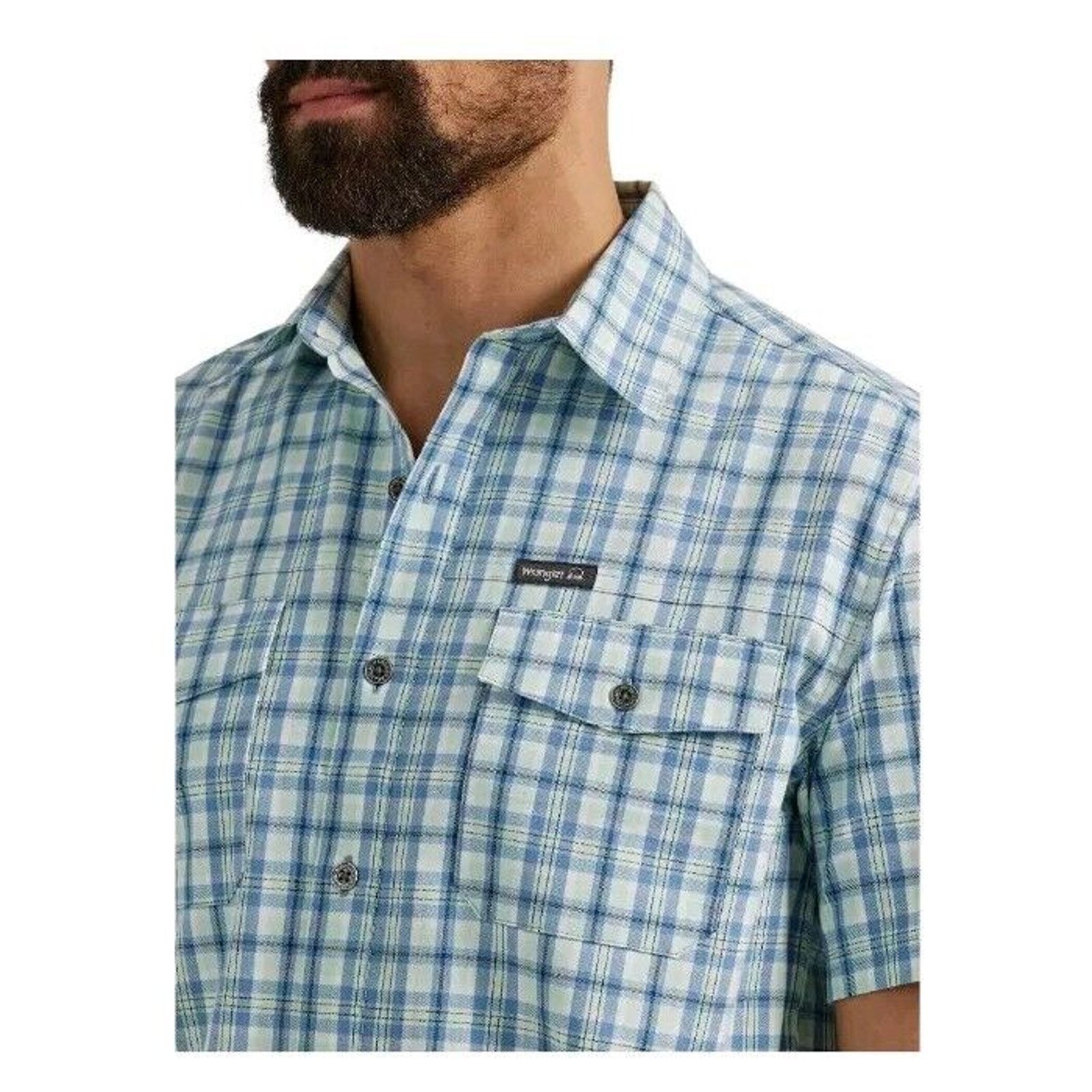 Wrangler Wrangler Utility Shirt Men's XL Plaid Regular Fit UPF 30 Size US XL / EU 56 / 4 - 4 Thumbnail