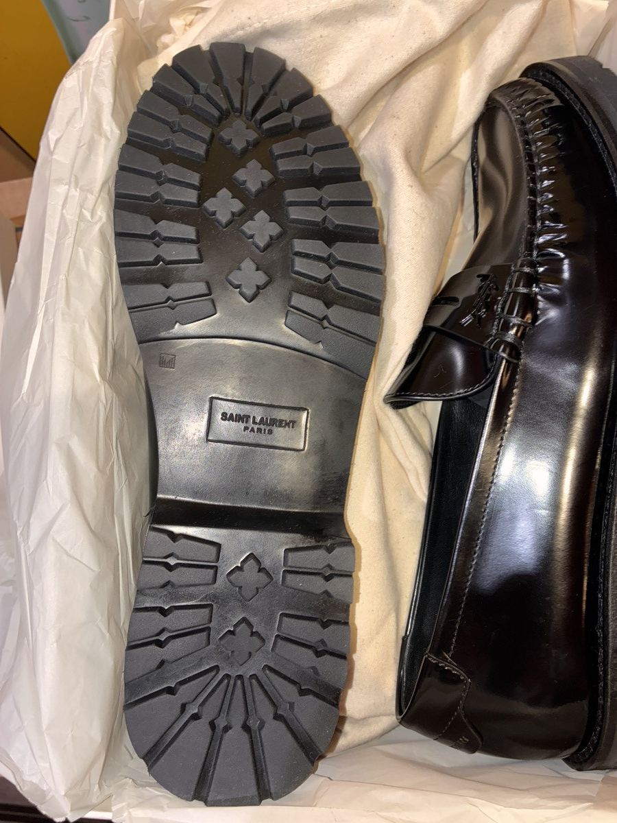 Saint Laurent Paris Size 38 / 7.5W SAINT LAURENT Le Loafer leather loafers Size US 8 / IT 38 - 3 Thumbnail