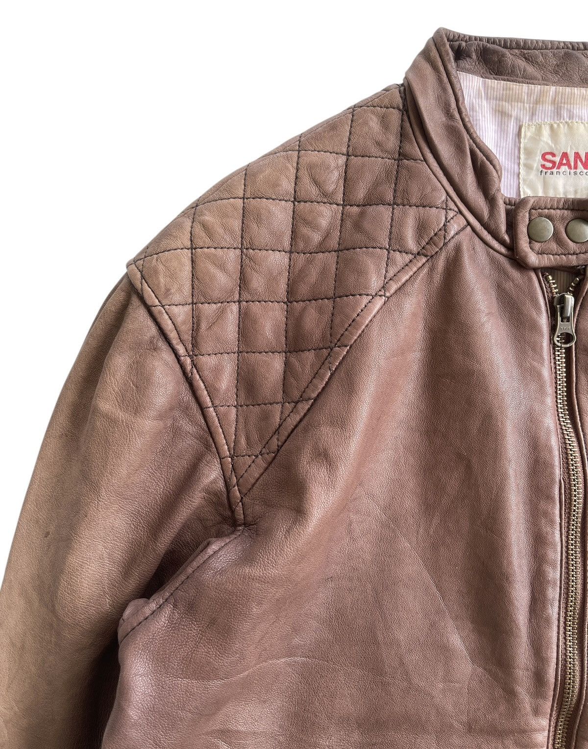 Vintage San Francisco Sheepskin Racer Biker Jacket Size US L / EU 52-54 / 3 - 5 Thumbnail