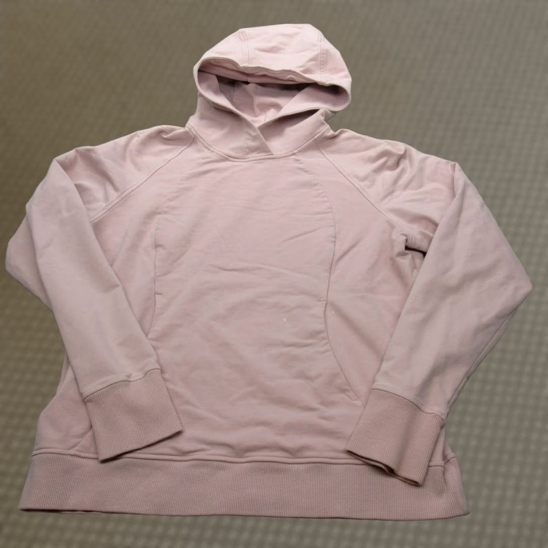 Lululemon Lululemon Hoodie Women 12 Pink Pullover Fleece Heavyweight Athleisure Logo Hooded Long Sleeve Size XL / US 12-14 / IT 48-50 - 1 Thumbnail