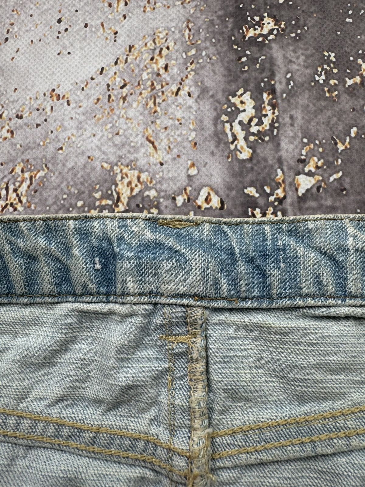 Vintage Vintage Denim Mini Skirt Size 25" / US 0 / IT 36 - 5 Thumbnail