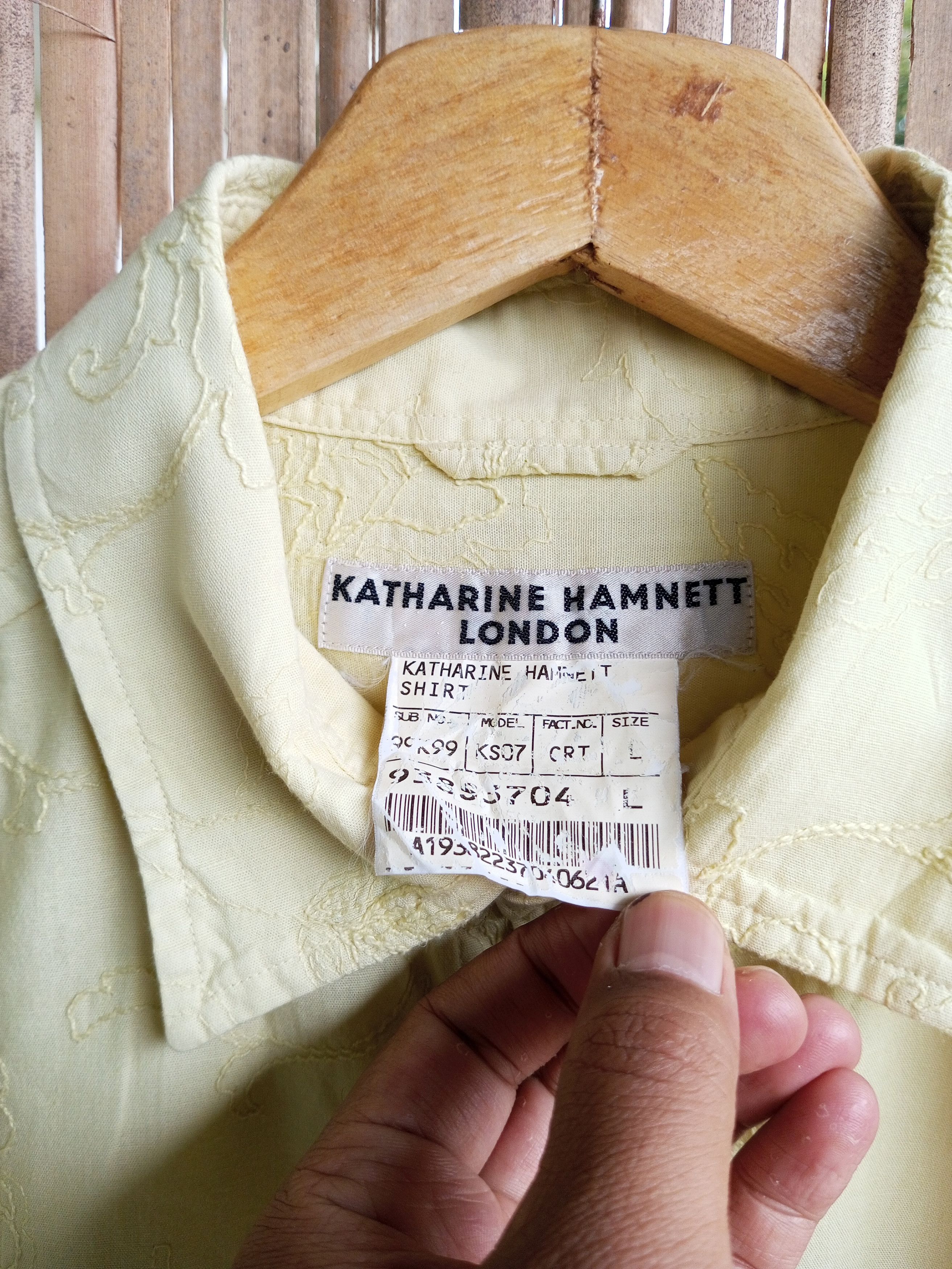 Katharine Hamnett London Vintage Katherine hamnett london embroidered shirt button up Size US L / EU 52-54 / 3 - 5 Thumbnail