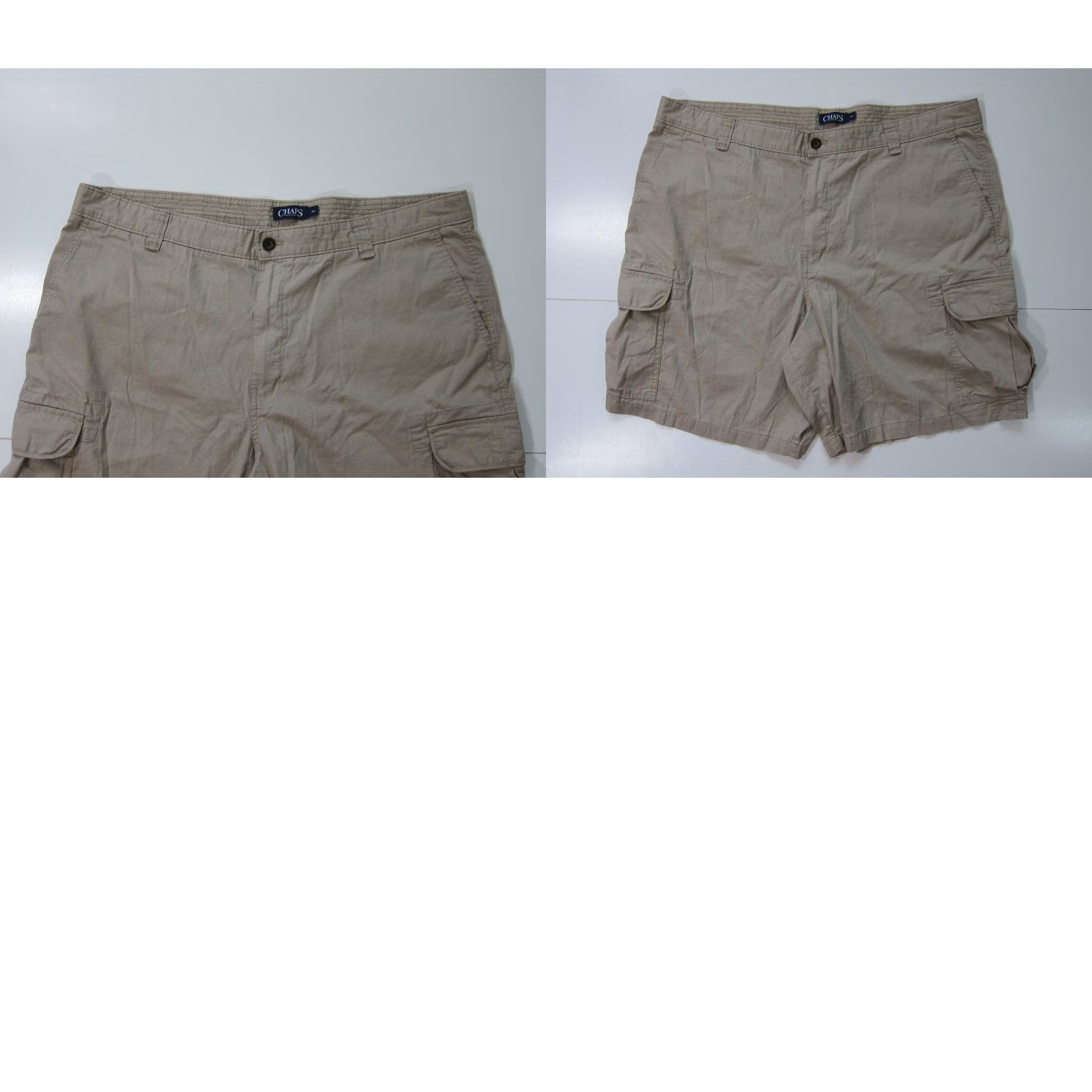 Chaps Chaps Ralph Lauren 100% Cotton Brown Cargo Short Men 44 Pocket Traveled Hike Camp Travel Brown 80s 90s Mens Size US 44 / EU 60 - 8 Thumbnail