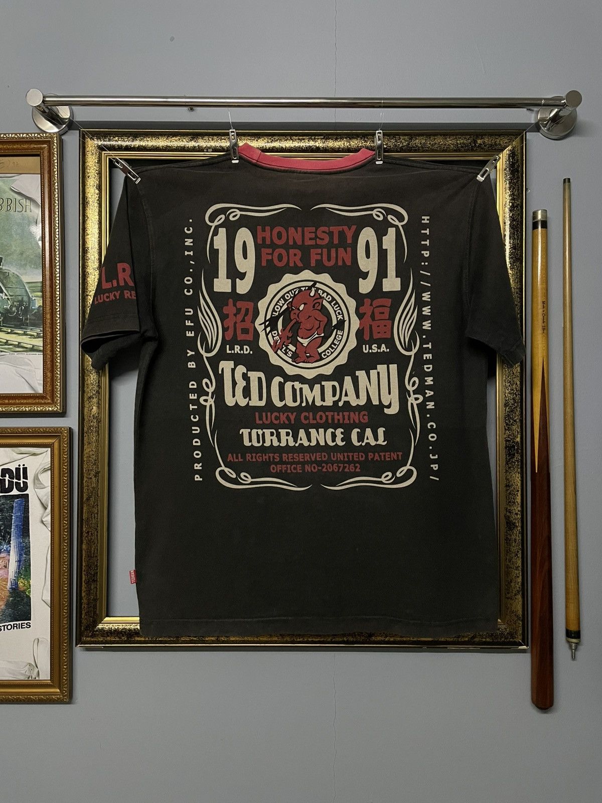 Designer × Japanese Brand × Vintage Vintage 90s Japan Designer Ted Company Devil Red Faded Tee Size US M / EU 48-50 / 2 - 1 Thumbnail