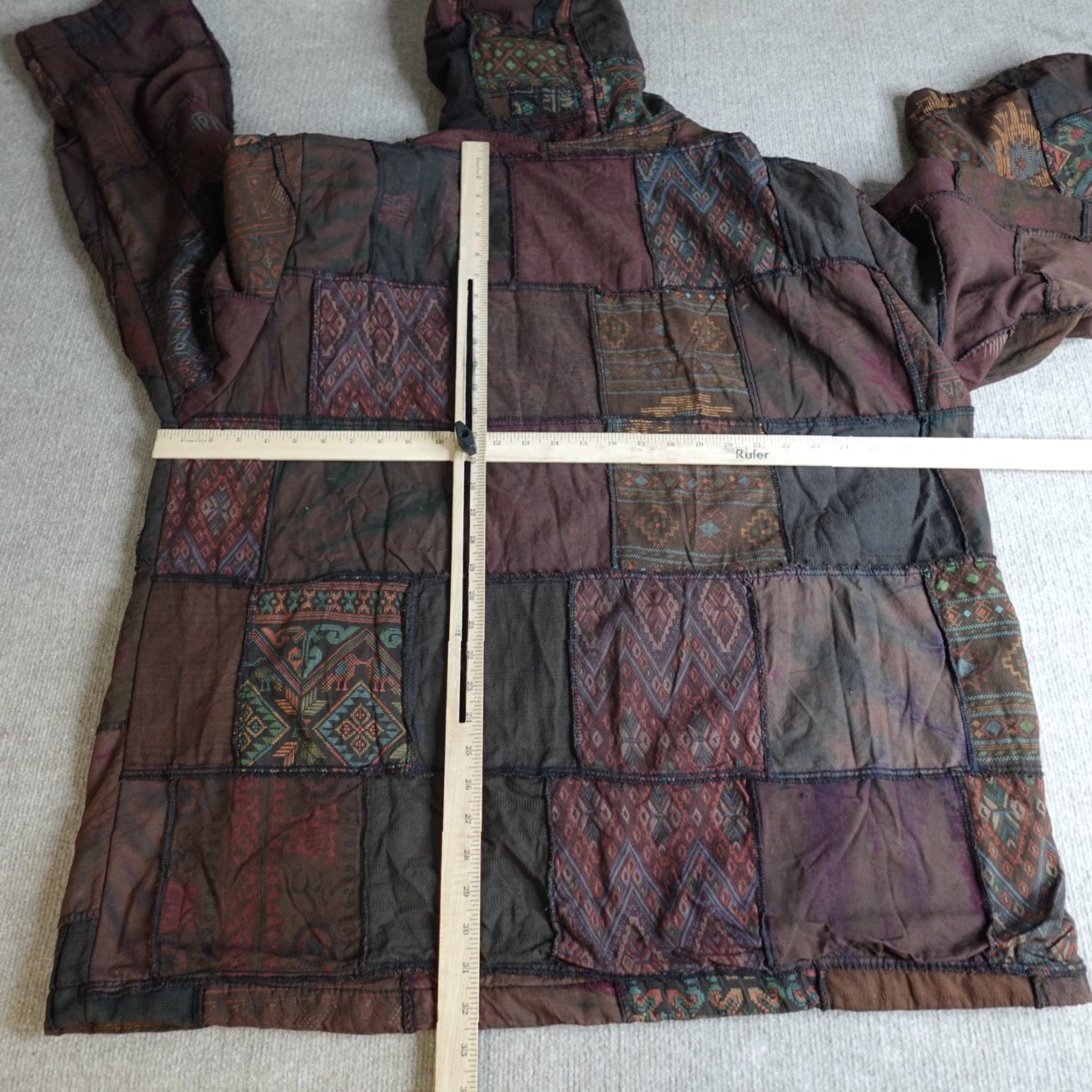 Vintage VINTAGE Gardenbelle Shop Jacket 2X Plus Brown Full Zip Patchwork Hoodie Reese NEW Size XXL / US 16-18 / IT 52-54 - 2 Thumbnail
