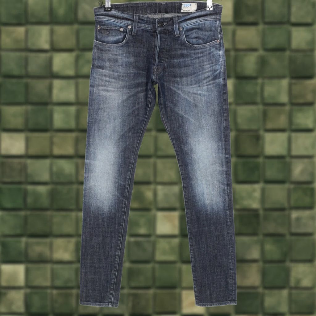G-Star G-Star 3301 SUPER SLIM Stretch Jeans Men 32W 32L Blue Regular Denim Slim Jeans Mens Size US 32 / EU 48 - 1 Thumbnail