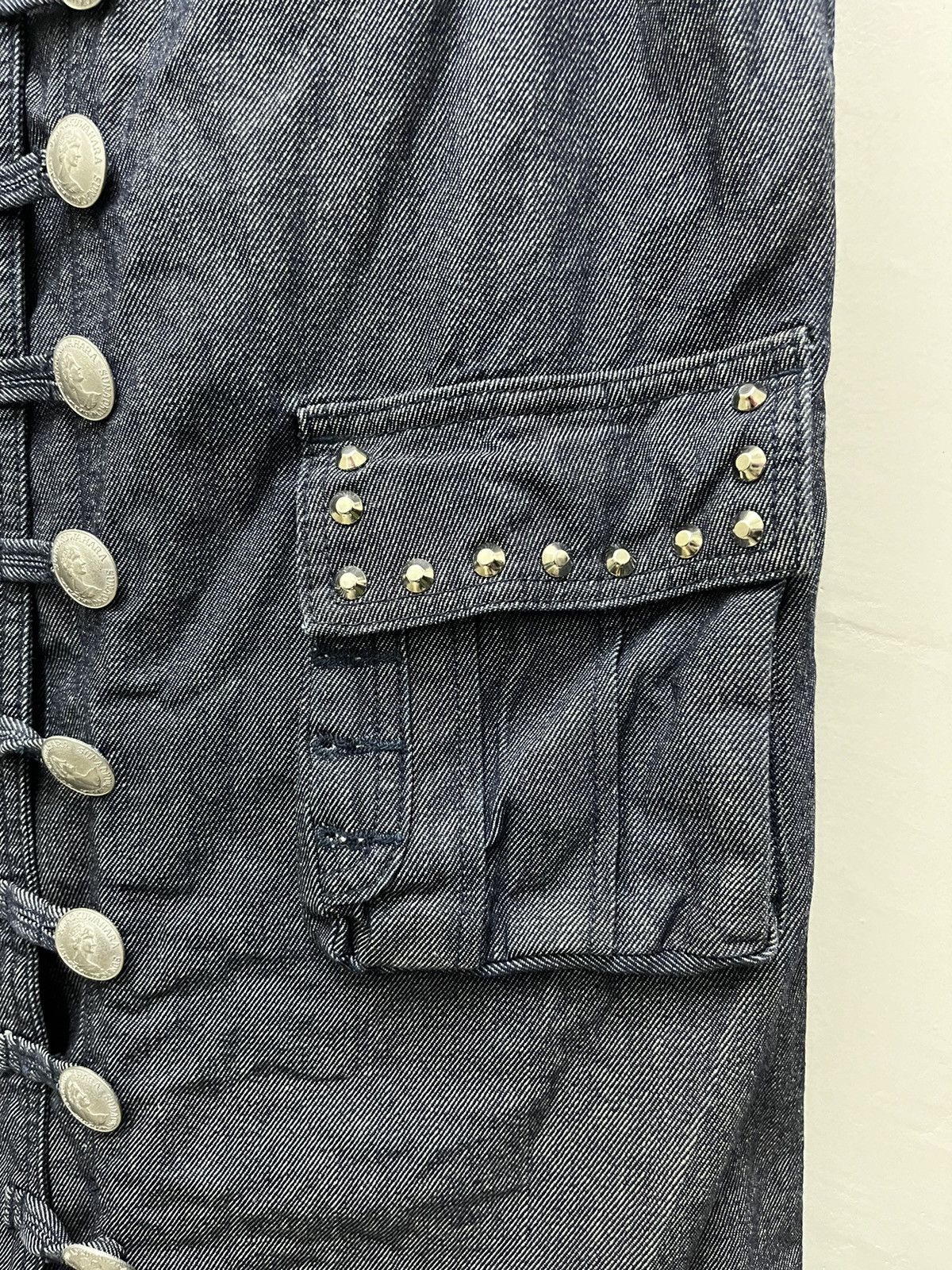 Issey Miyake Sunao Kuwahara Sleeveless Denim Dress Size M / US 6-8 / IT 42-44 - 5 Thumbnail