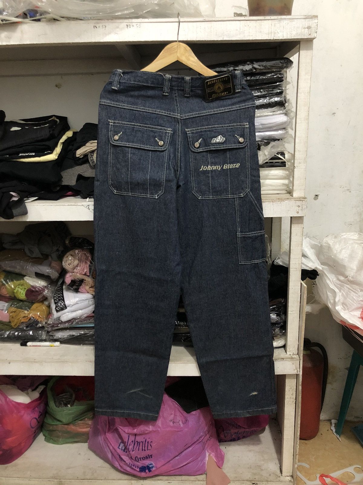 Japanese Brand Vintage Johnny Blaze Baggy Pants Size US 30 / EU 46 - 1 Thumbnail
