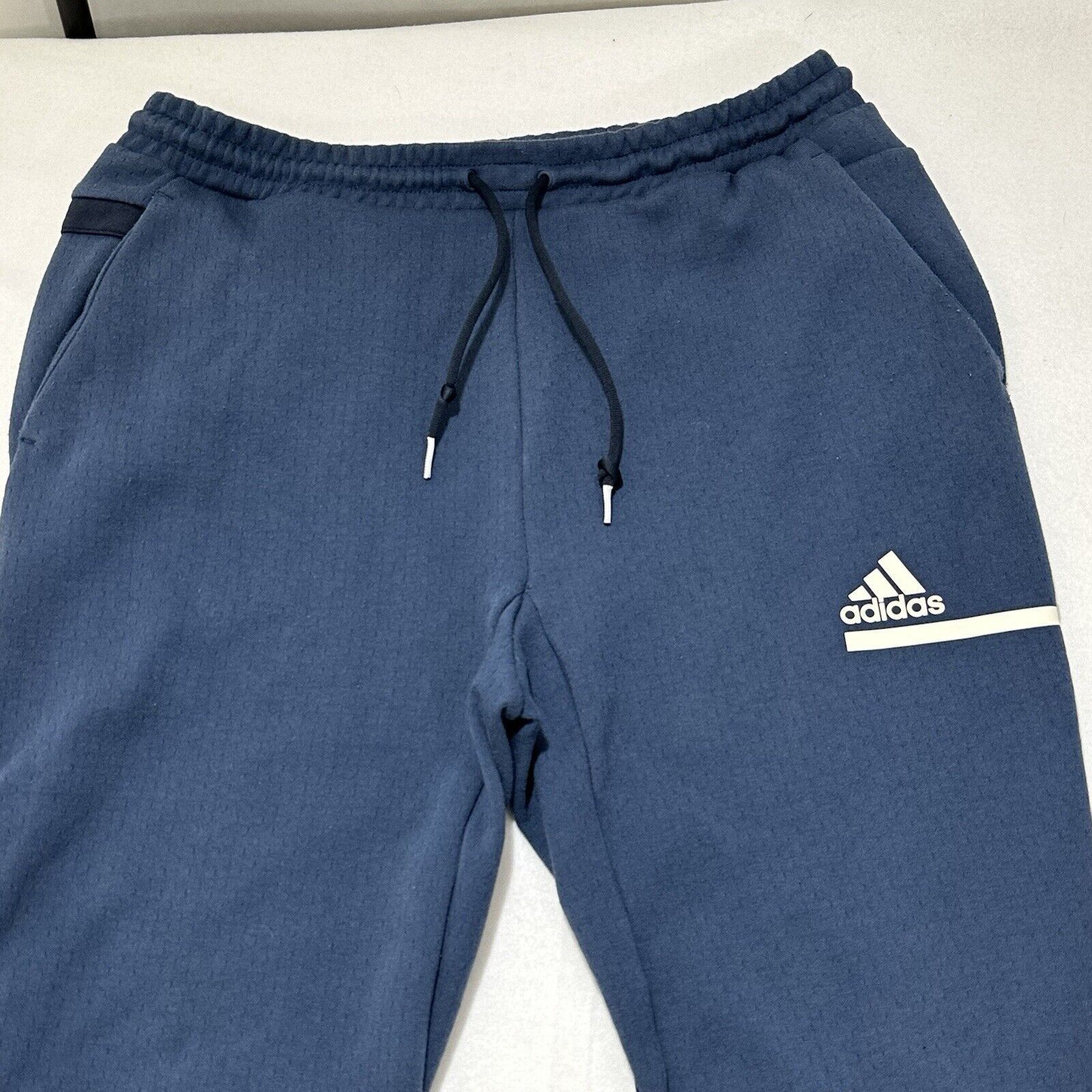 Adidas Adidas Large PrimeGreen Sweatpants 29" Inseam Blue Pants Size 34" / US 12 / IT 48 - 2 Thumbnail