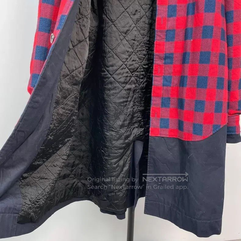 Balenciaga Balenciaga Red and blue check print single-breasted mid-le Size US S / EU 44-46 / 1 - 7 Thumbnail