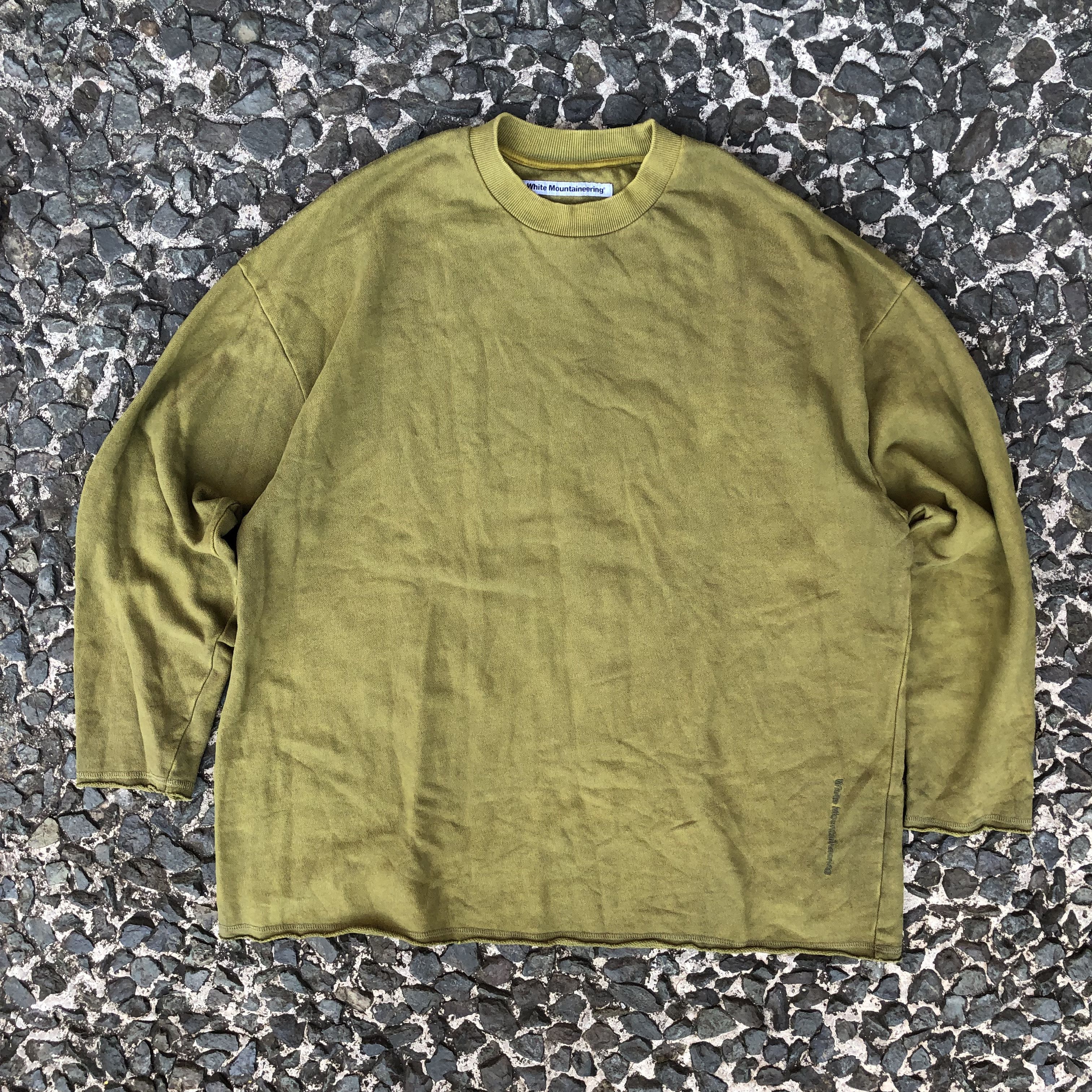 White Mountaineering White Mountaineering Garment Dye Sweat Pullover (Green) Size US M / EU 48-50 / 2 - 2 Thumbnail