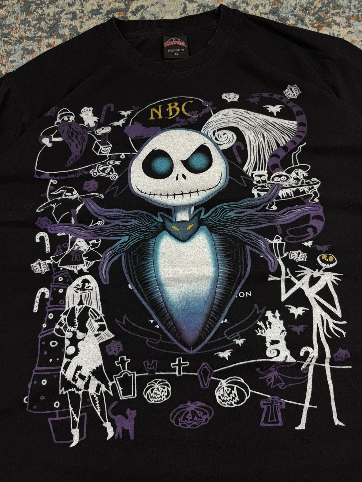 Vintage Vintage Y2K Tim Burton the nightmare before christmas tee Size US XL / EU 56 / 4 - 7 Thumbnail