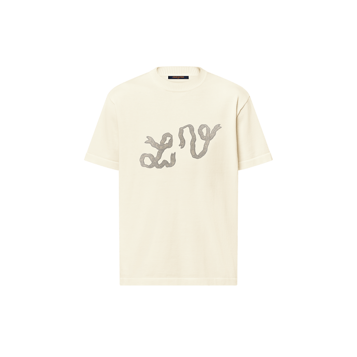 Louis Vuitton Embellished Short-Sleeved Cotton Crewneck Size US S / EU 44-46 / 1 - 1 Thumbnail