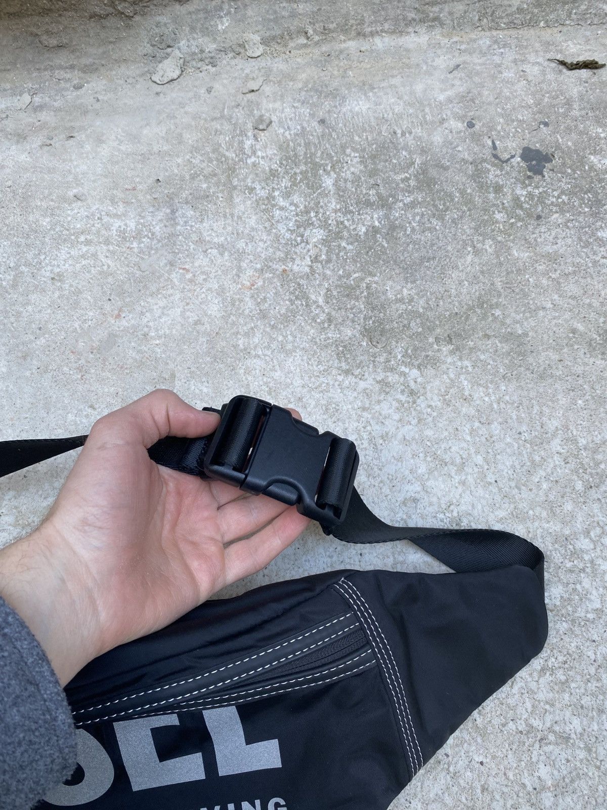 Diesel Diesel Black Logo Belt Bag Size ONE SIZE - 6 Thumbnail