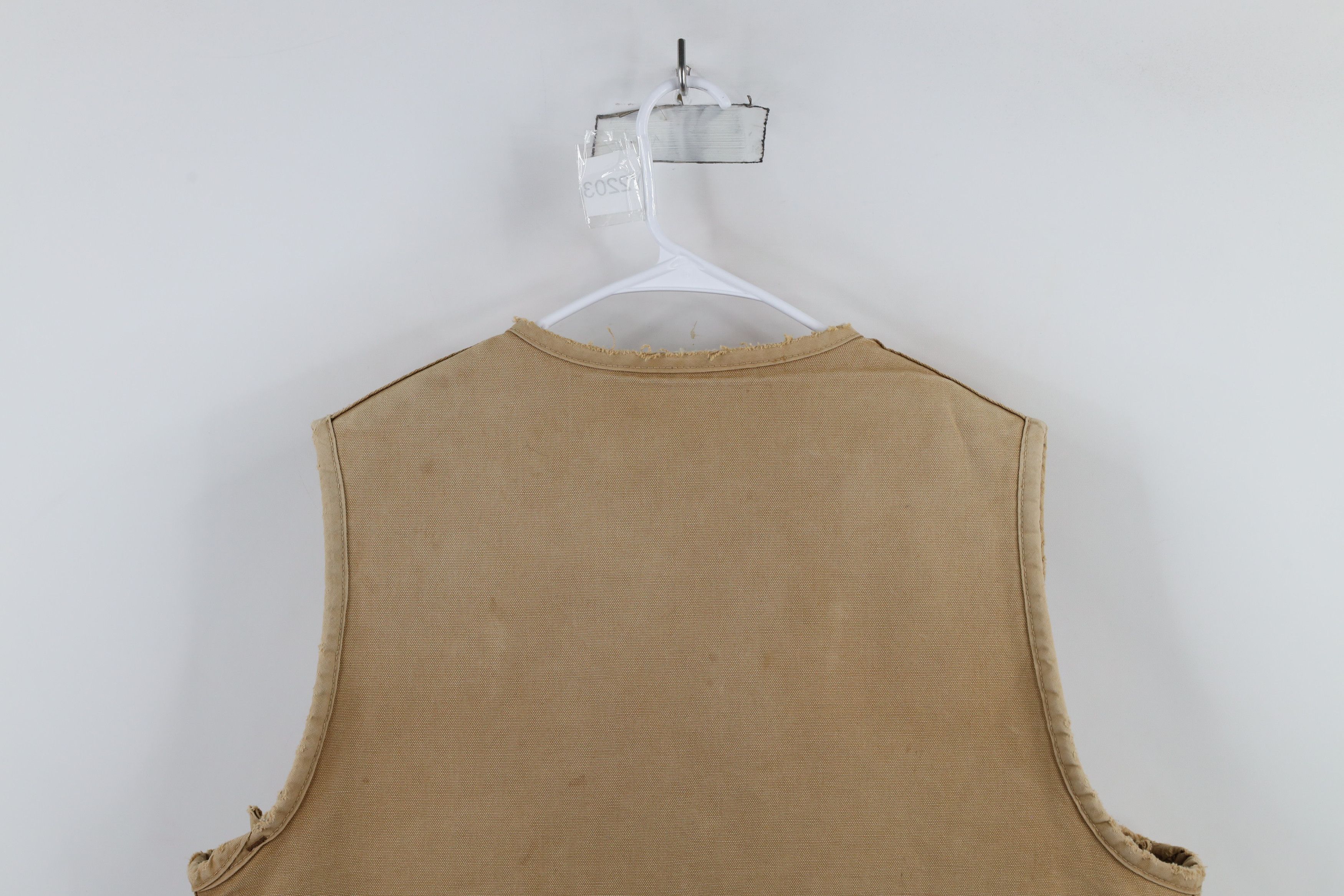 Carhartt Vintage 80s Carhartt Fleece Lined Canvas Vest Jacket USA Size US XL / EU 56 / 4 - 15 Thumbnail