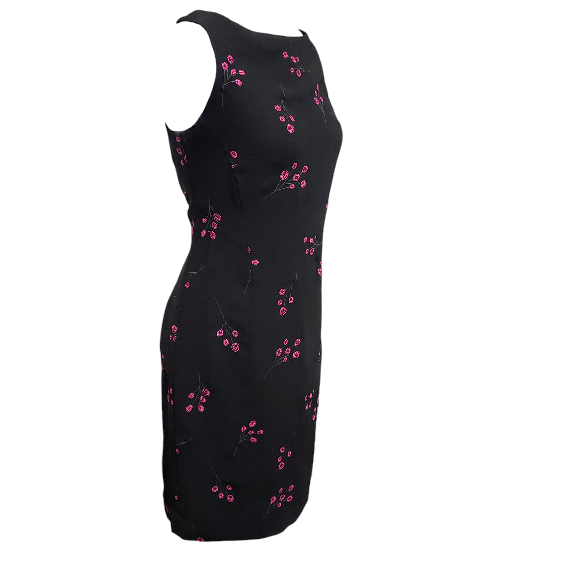 Jones New York Jones New York Little Black Dress Pink Embroidered Flowers Size XL / US 12-14 / IT 48-50 - 5 Thumbnail