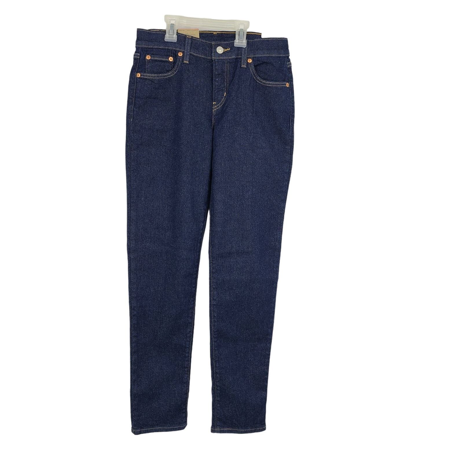 Levi's Levi's BOYFRIEND Tapered Leg Dark Wash Jeans 26 x 30 2658 Size 26" / US 2 / IT 38 - 1 Thumbnail