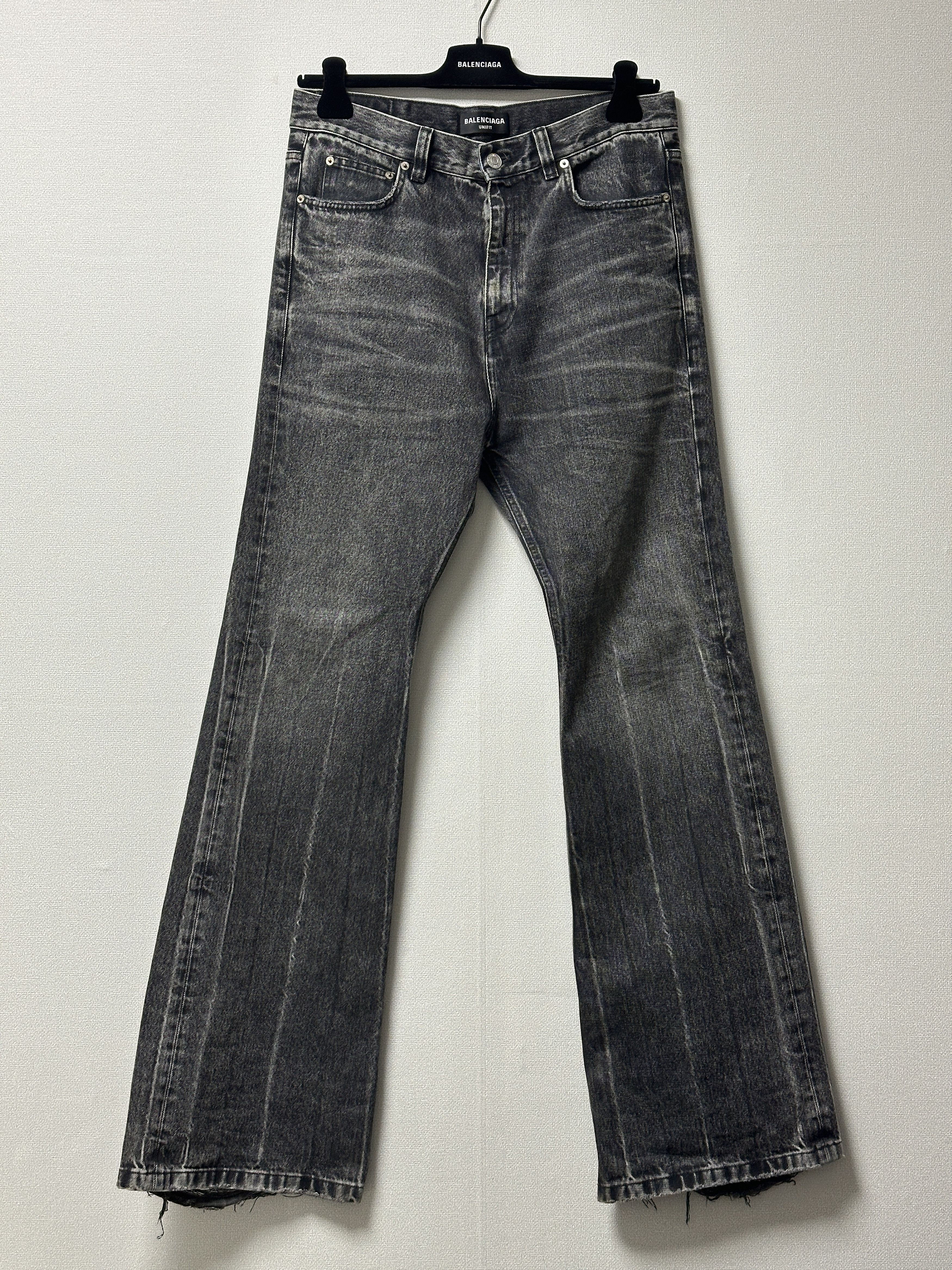Balenciaga *Sz. XS* Balenciaga Lost Tape Flared Denim Grey | Grailed