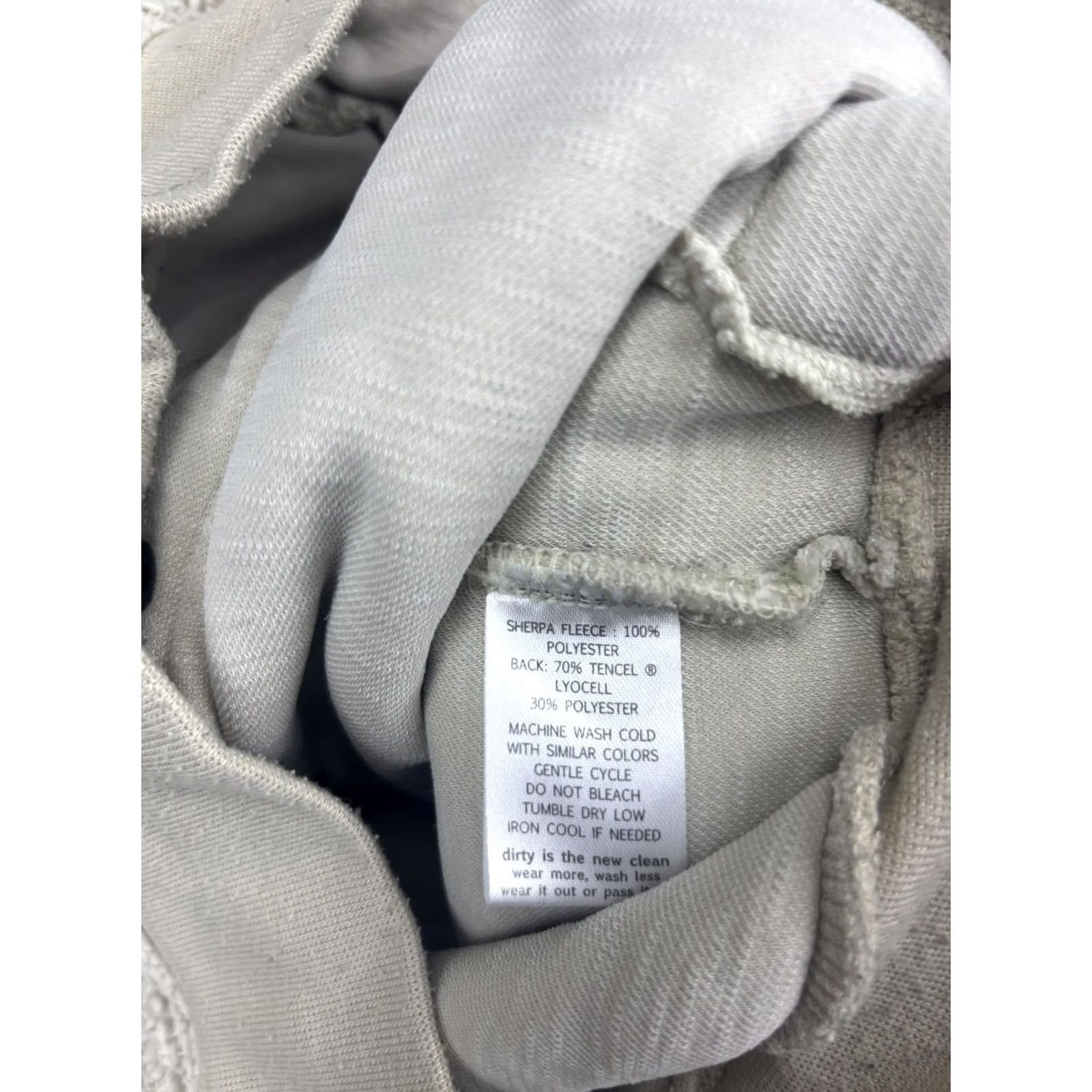 Toad&Co VINTAGE? No — Toad&Co Jacket Womens Small White Sherpa Fleece Bomber Zip Pockets Collarless Size S / US 4 / IT 40 - 6 Thumbnail