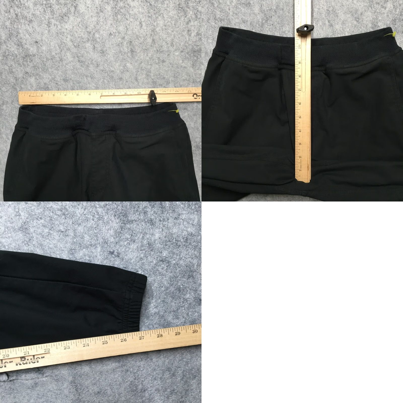 Vintage Legends Jogger Pants Men Small S Black Taper Athletic Lounge Run Size US 29 - 9 Thumbnail