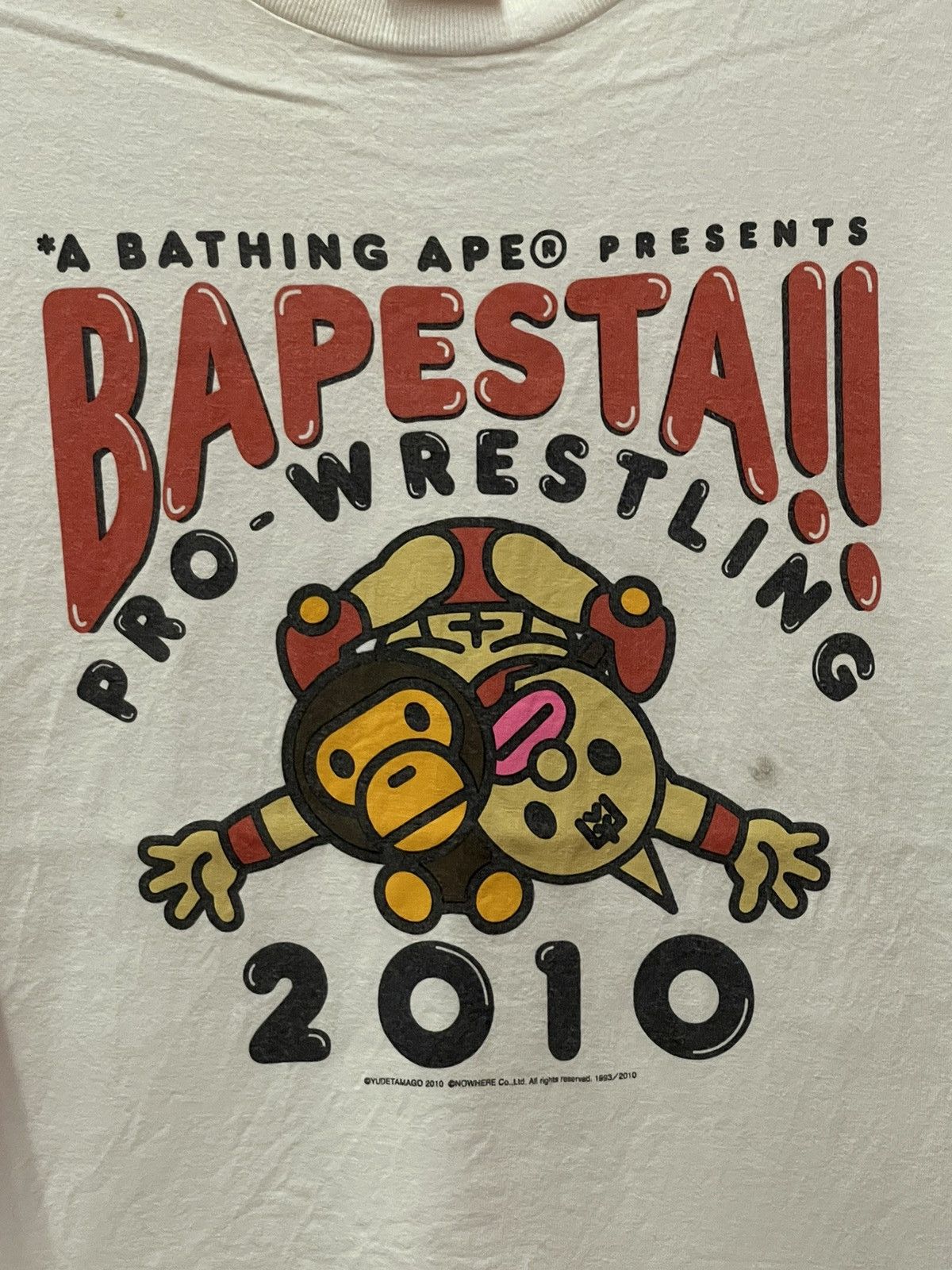 Bape Bapesta Pro Wrestling Tee 2010 Size US M / EU 48-50 / 2 - 2 Thumbnail