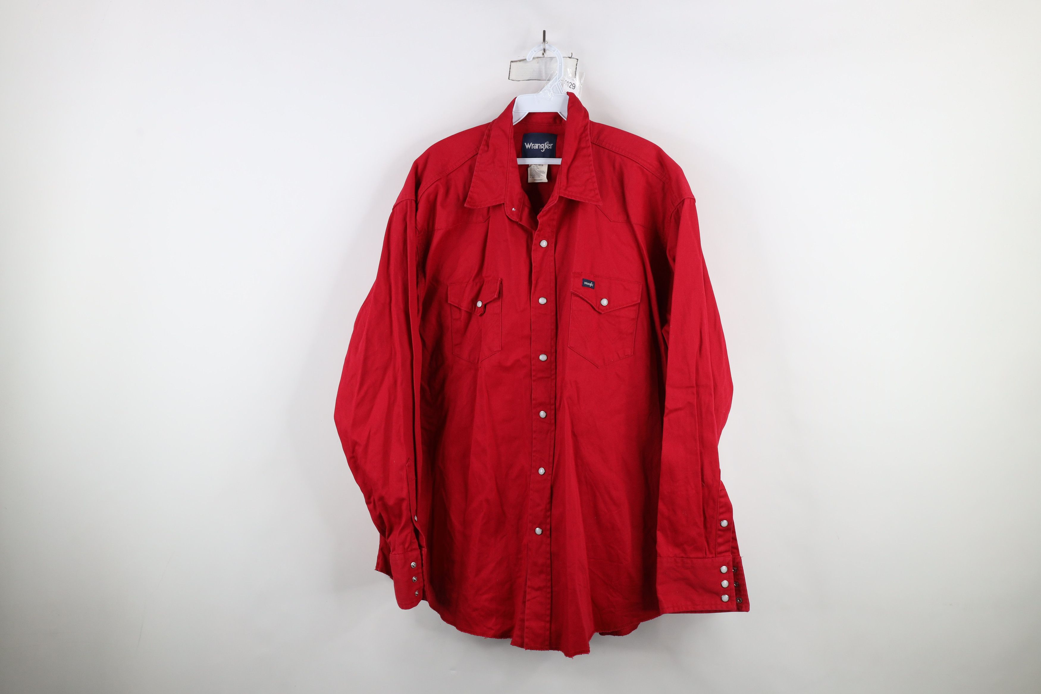 Vintage × Wrangler Vintage 90s Wrangler Heavyweight Western Cowboy Button Shirt Size US XXL / EU 58 / 5 - 1 Thumbnail
