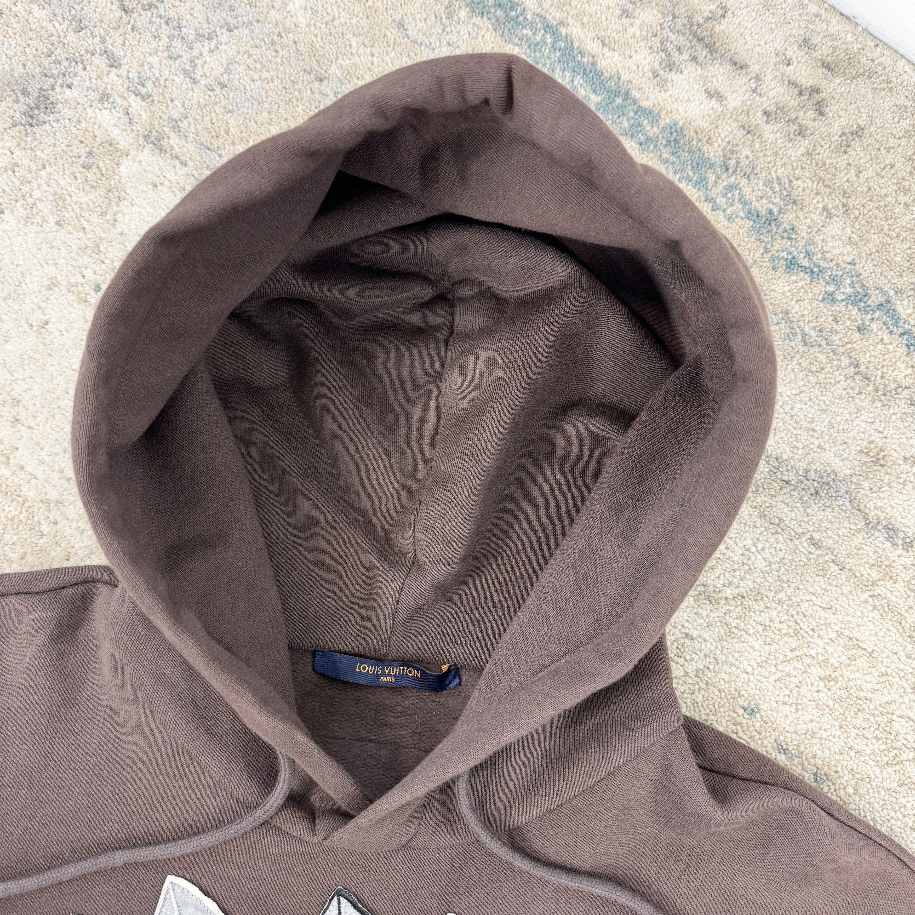 Louis Vuitton Louis Vuitton 1AAGPH Bee Patched Hoodie In Brown RRP £1265 Size US S / EU 44-46 / 1 - 7 Thumbnail